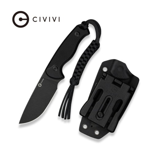 Ніж фіксований тактичний Civivi Timberbark, (8.1 см) 14C28N / G10 чорний