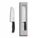 Нож кухонний Victorinox SwissClassic Santoku Fluted, 17 см, черный, подар. кор.