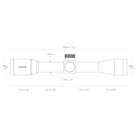 Прицел Hawke Vantage 4х32 сетка 30/30, 1