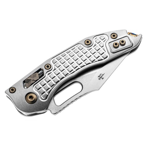 Нож Microtech Stitch Ram-Lok Marfione Select Stnwsh Frag Ti w/flamed Ti Brnz Dbl Vapor