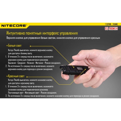 Фонарь многофункциональный, налобный  Nitecore T360