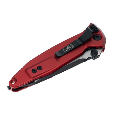 Ніж Microtech Socom Elite T/E-M, tanto, чорний, чорно-червоне руків'я