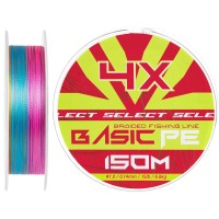 Шнур Select Basic PE Multicolor 150m #1.0/0.14mm 15lb/6.8kg