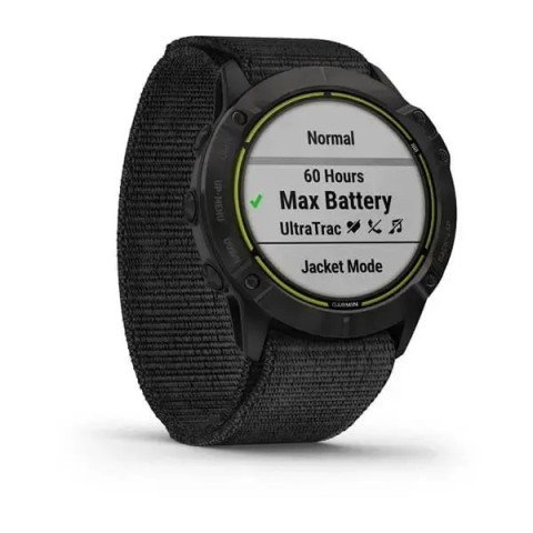Смарт-часы Garmin Enduro серые титановые DLC с черным нейлоновым ремешком UltraFit