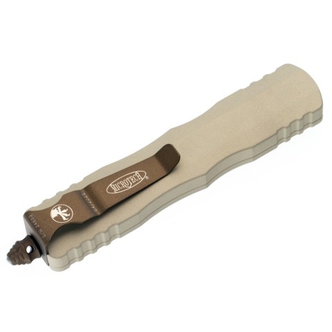 Ніж Microtech Dirac D/E OTF, Burnt Bronze Standard Champagne