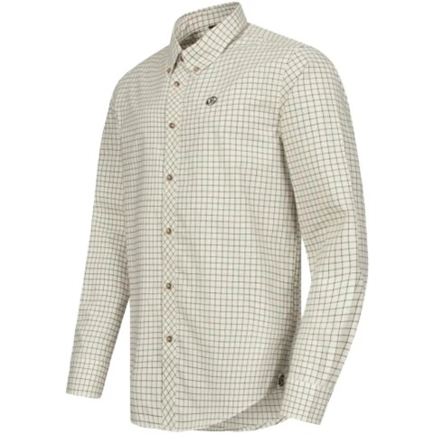 Рубашкa Blaser Active Outfits Sauer Shirt Men 23 L creme/dark brown checked