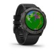 Смарт-часы Garmin fenix 6X Sapphire Edition серые DLC с черным ремешком