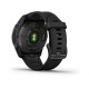 Смарт-годинник Garmin fenix 7S Sapphire Solar карбоново-сірий титановий DLC з чорним ремінцем