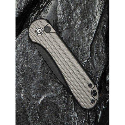 Ніж складаний кишеньковий Civivi Elementum II, (7.5 см) Nitro-V / Aluminum сірий