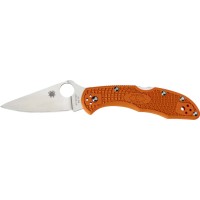 Нож Spyderco Delica 4 Flat Ground, VG-10, FRN ц:orange