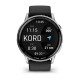 Смарт-годинник Garmin D2 Air X15 сріблястий з чорним силіконовим ремінцем