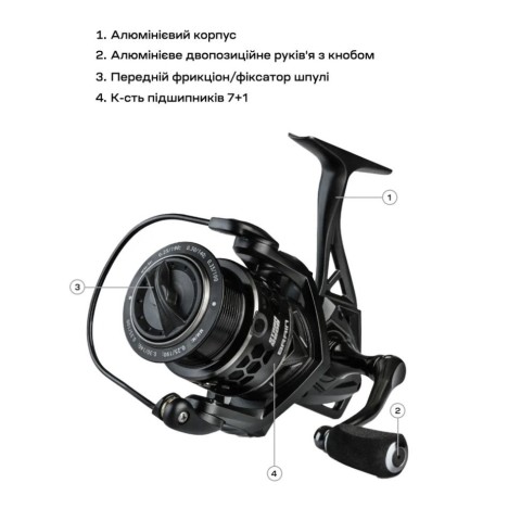 Котушка Brain Storm'19 4000 7+1BB 4.9:1