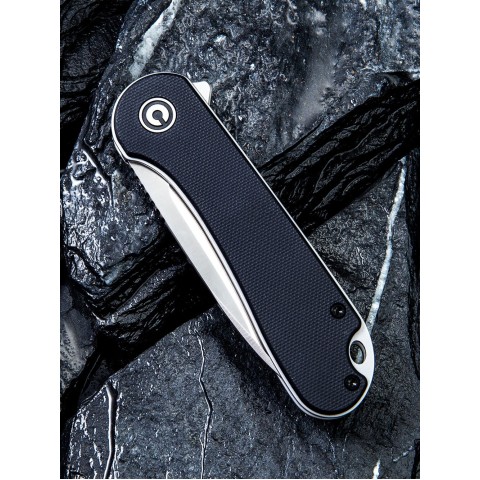 Ніж складаний кишеньковий Civivi Elementum, (7.5 см) D2 / G10 чорний