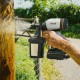 Акумуляторний фарборозпилювач безщітковий Litheli, живлення від павербанку (УМБ Litheli Power Bank 20000 mAh, 45 W, 4А в комплекті)