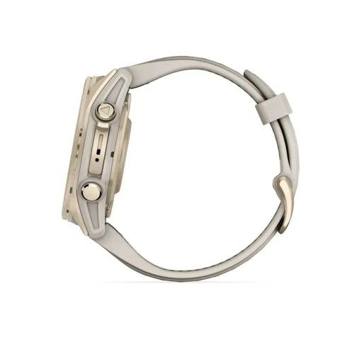 Смарт-годинник Garmin fenix 8 AMOLED (43 мм) Sapphire золотистий/туманно-сірий пісочний