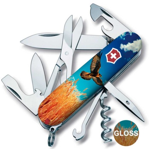 Ніж Victorinox Climber Ukraine 91мм,14функ ,Вільний Сокіл