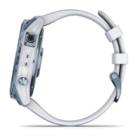 Смарт-годинник Garmin fenix 7X Sapphire Solar мінерально-синій титановий DLC з ремінцем кольору білого каменю