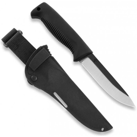 Ніж Peltonen M07, без покриття, чорний