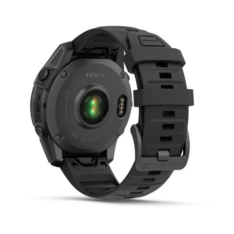 Смарт-годинник Garmin fenix E (47 мм) сланцево-сірий нержавіюча сталь/чорний