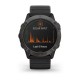 Смарт-годинник Garmin fenix 6X Pro Solar титановий сірий DLC з чорним ремінцем