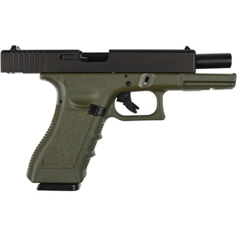 Пистолет страйкбольный Evolution E017 Gas 6 мм od green