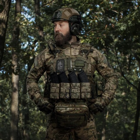 Маскувальний кавер на шолом Ukrarmor (універсальний) Мультикам