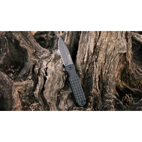 Ніж складаний туристичний Ganzo G627 (8.8 см) 8CR14 / PP чорний