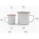 Набор Barebones Espresso Cup/Enamel/Set 2 шт egg shell
