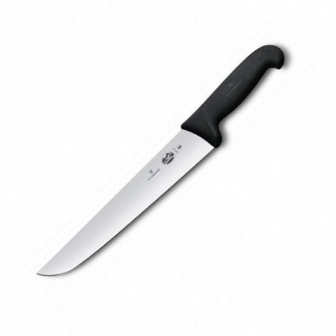Кухонний ніж Victorinox Fibrox Butcher лезо 23см з чорн. ручкою