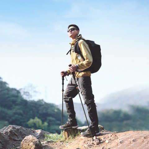 Трекінгова палиця Naturehike CNK2450DS012, 103-120 см, синя