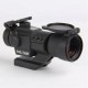 Коліматорний приціл Holosun Tube HS406C 2 MOA с солнечной батареей на Weaver
