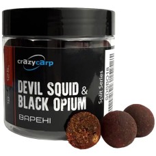 Бойлы Crazy Carp Split Hookbaits Devil Squid & Black Opium 18mm 125g