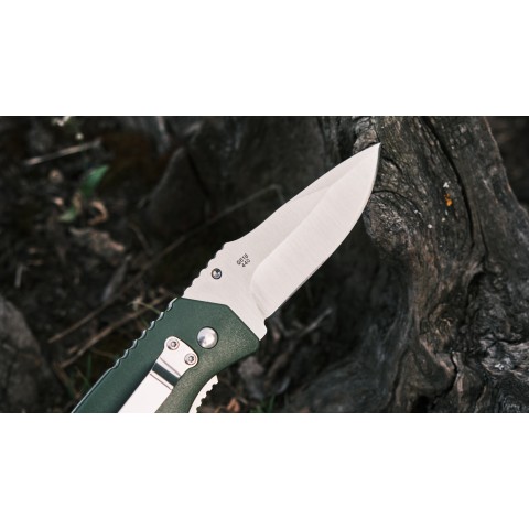 Ніж складаний туристичний Ganzo G618 (8 см) 440C / ABS  зелений