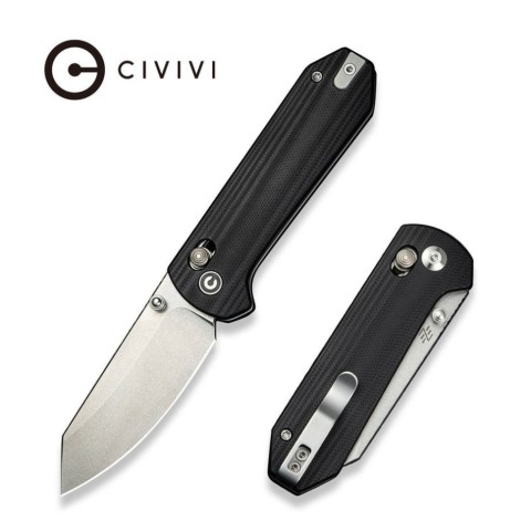 Ніж складаний кишеньковий Civivi Yonder, (7.3 см) 14C28N / G10 чорний
