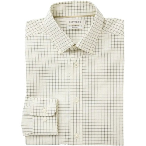 Сорочка Chevalier Baron Shooting Fit Stretch L Highland Green Tattersall
