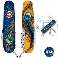 Ніж Victorinox Spartan Ukraine 91мм,13функ ,Чарівне перо Жар-Птиці