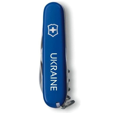 Ніж Victorinox Spartan Ukraine 91мм,12функ,син ,Ukraine біл.