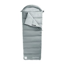 Спальник з капюшоном із звичайним мішком для зберігання Naturehike M400 CNK2350WS023, (1°C), лівий, сірий