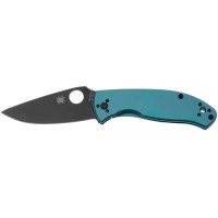 Ніж Spyderco Tenacious Titanium Black Blade, 8Cr13MoV blue