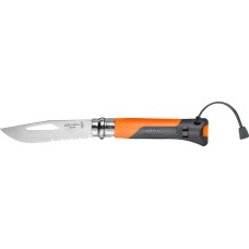 Нож Opinel N°8 VRI Inox Outdoor Tangerine