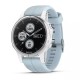 Смарт-часы Garmin fenix 5S Plus белые с серо-голубым ремешком