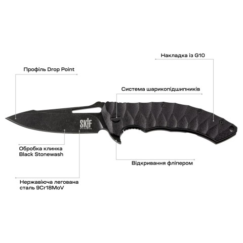 Нож Skif Shark II BSW ц:black