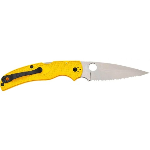 Ніж Spyderco Native Chief Lightweight MagnaCut, серрейтор yellow