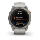 Смарт-часы Garmin fenix 7X Pro Sapphire Solar Edition титановые с туманно-серым/темно-оранжевым ремешком