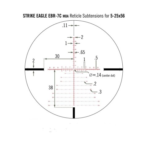 Приціл оптичний Vortex Strike Eagle 5-25X56 FFP EBR-7C(MOA) (SE-52503)