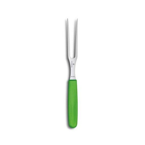 Кухонна виделка Victorinox Carving Flat 15см з зел. ручкою