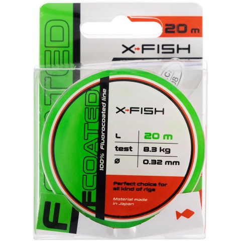 Флюорокарбон X-Fish FCoated 20m 0.32mm 8.3kg