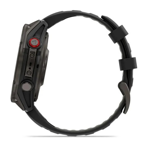 Смарт-годинник Garmin fenix 8 Pro AMOLED (47 мм) Sapphire карбоново-сірий DLC титан чорний/гравійно-сірий