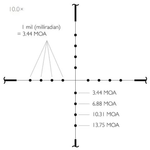 Прицел Hawke Vantage 4х32 сетка Mil Dot, 1