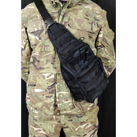 Тактическая сумка на плече BLACK